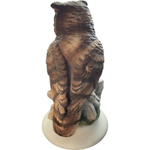 Vintage Lefton Hand Painted Porcelain Bisque Owl Figurine KW866 - Picture 4 of 6